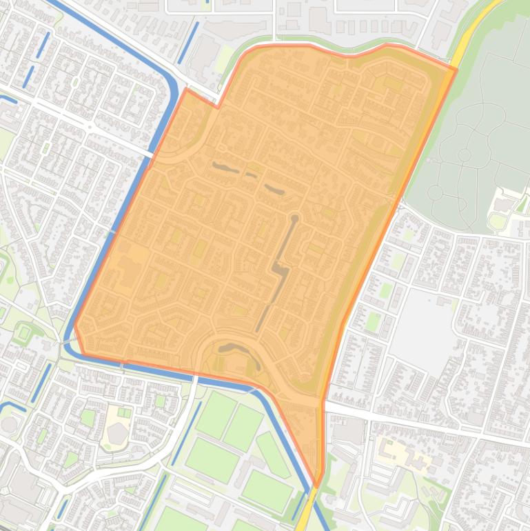 Kaart van de Pioniersbuurt.