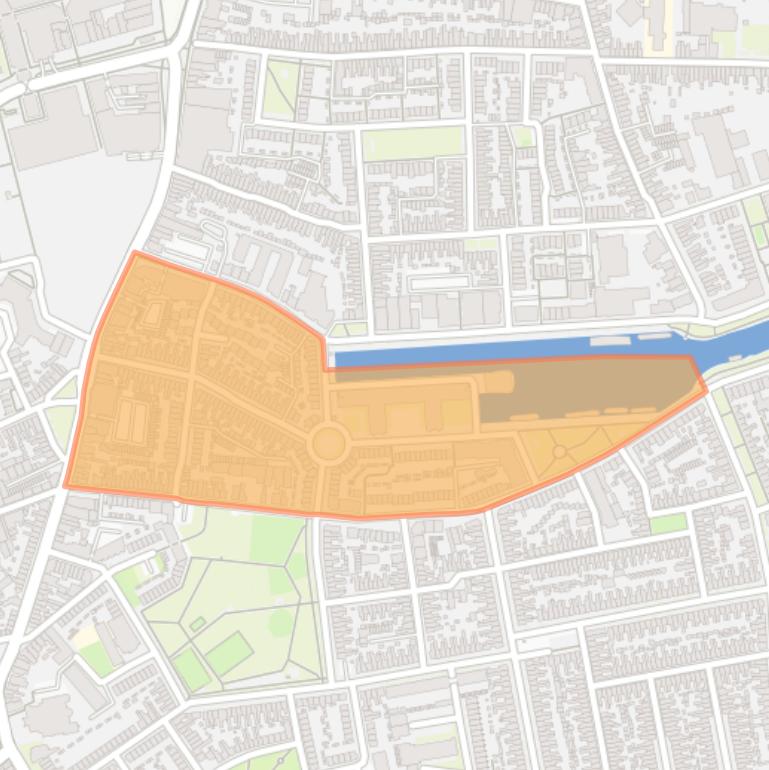 Kaart van de buurt Piushaven.