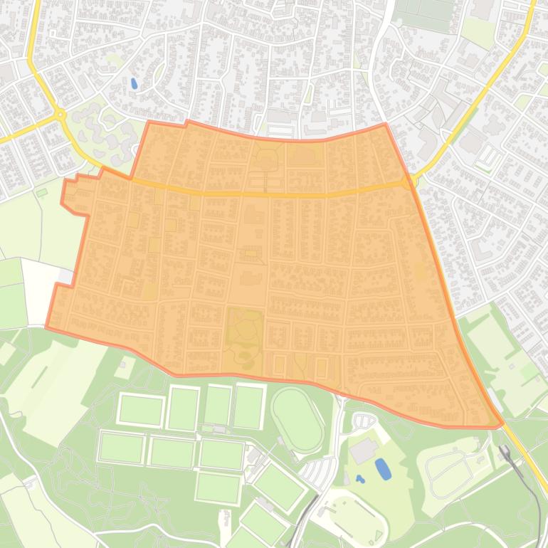 Kaart van de buurt Plan Zuid.