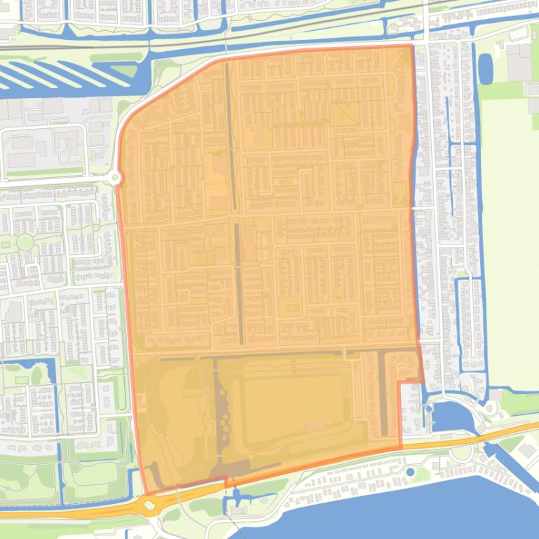 Kaart van de buurt Plan Zuid.