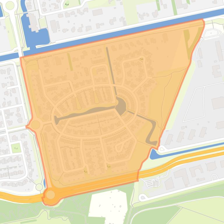 Kaart van de Planetenbuurt.