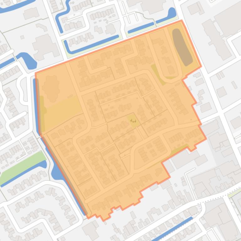 Kaart van de Planetenbuurt.