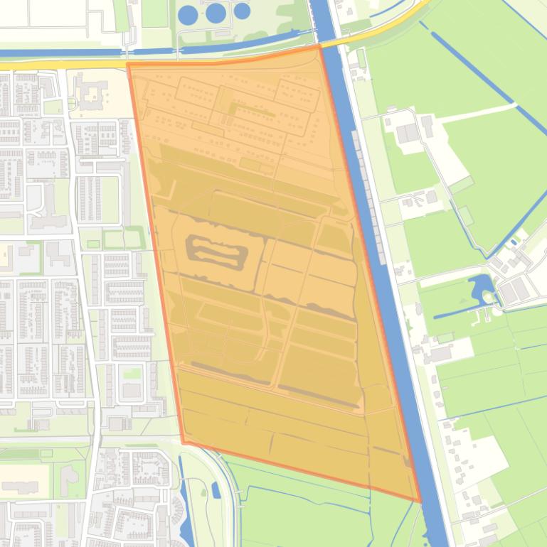 Kaart van de buurt Poelpolder-noord.