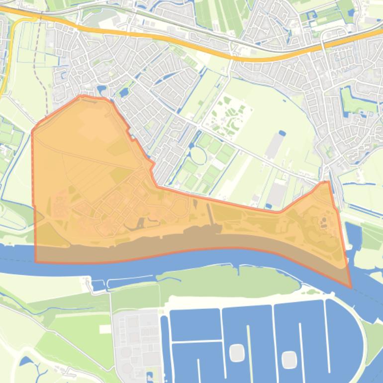 Kaart van de buurt Polder Albrandswaard.