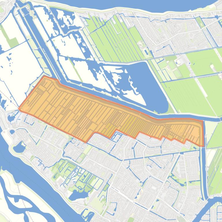 Kaart van de buurt Polder Blokweer.