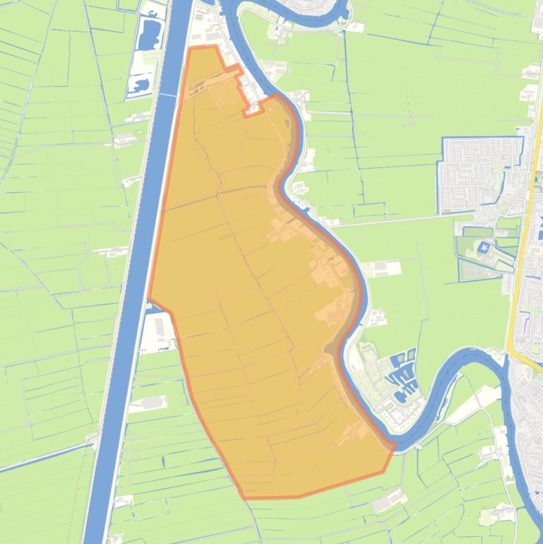 Kaart van de buurt Polder Garsten Noord.