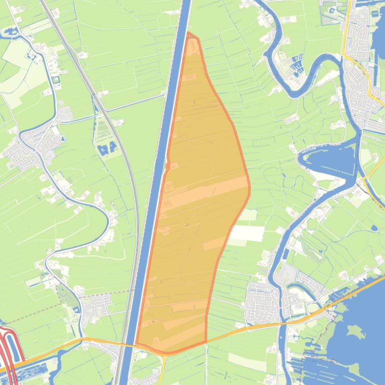 Kaart van de buurt Polder Garsten.