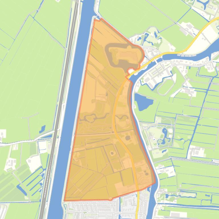 Kaart van de buurt Polder Het Honderd.