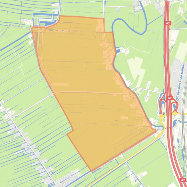Kaart van de buurt Polder Klein Oud Aa.