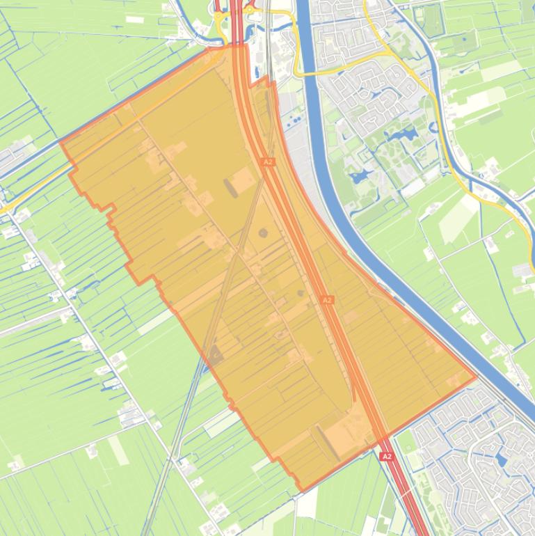 Kaart van de buurt Polder Kortrijk.