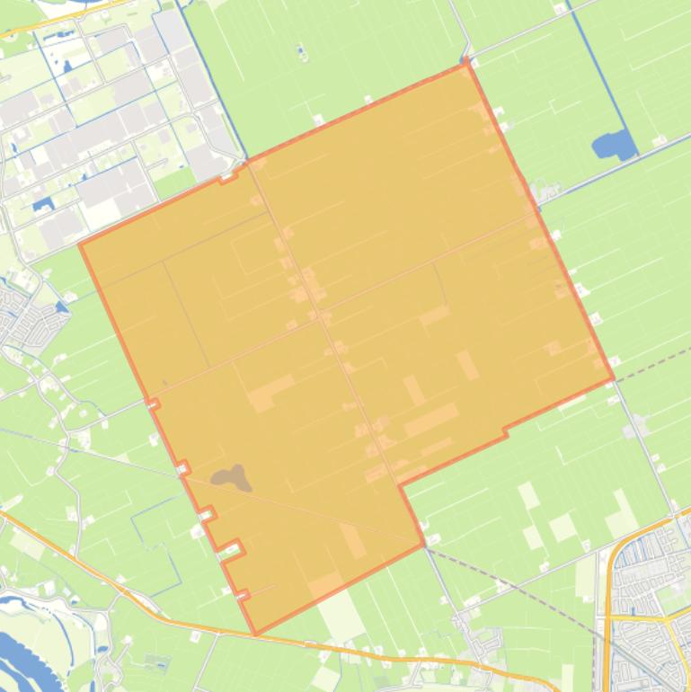 Kaart van de buurt Polder Mastenbroek.