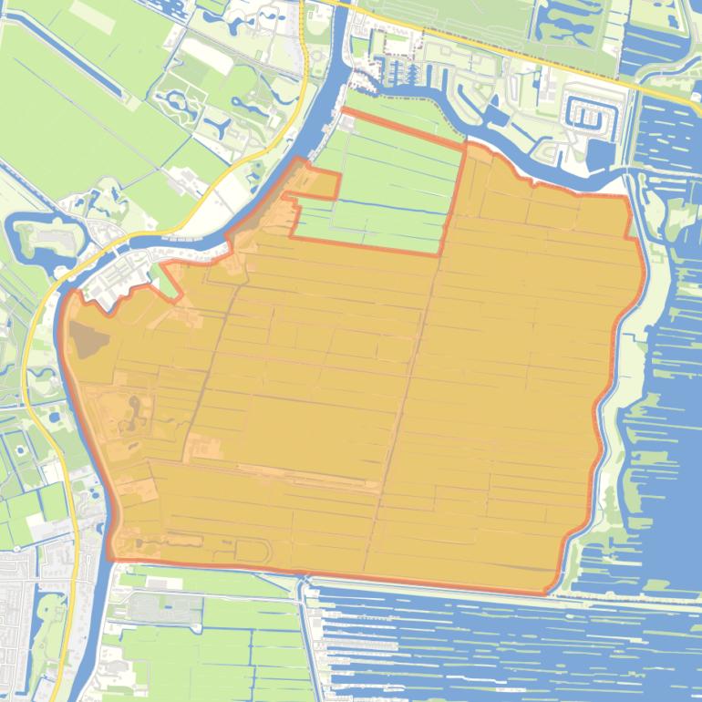 Kaart van de buurt Polder Mijnden.