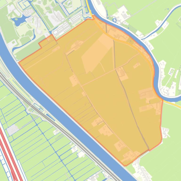 Kaart van de buurt Polder Nijenrode.
