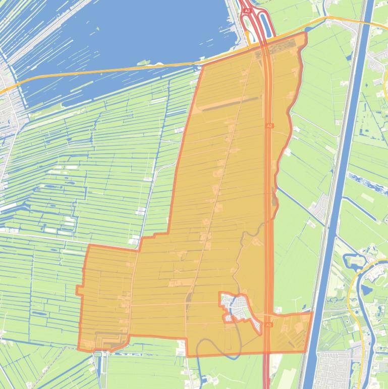 Kaart van de buurt Polder Oukoop.