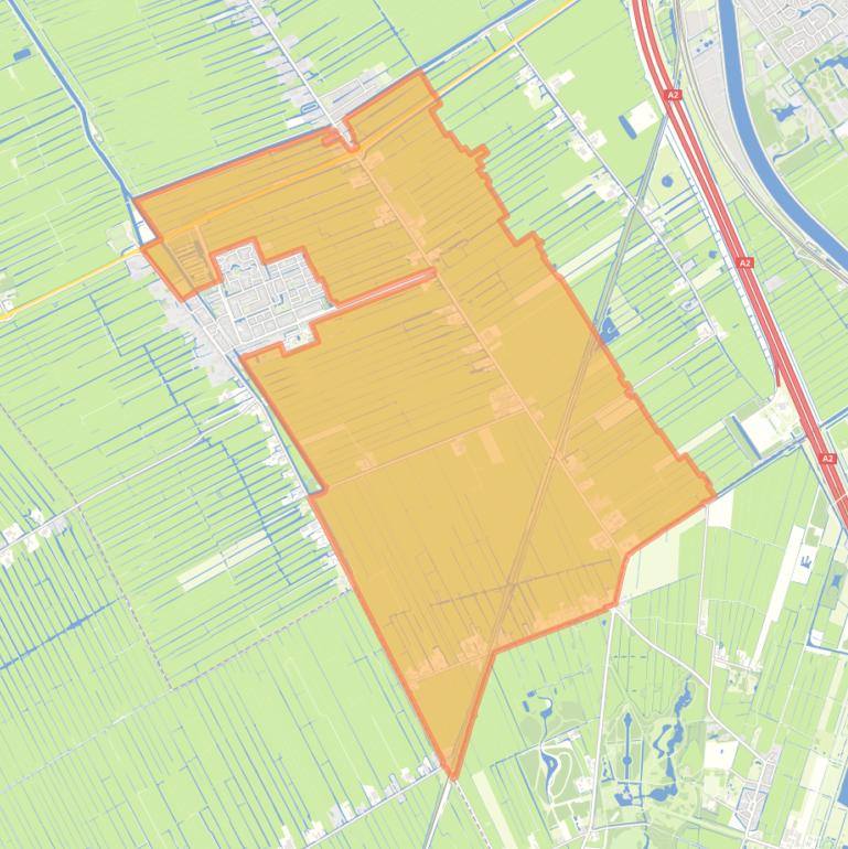 Kaart van de buurt Polder Portengen.