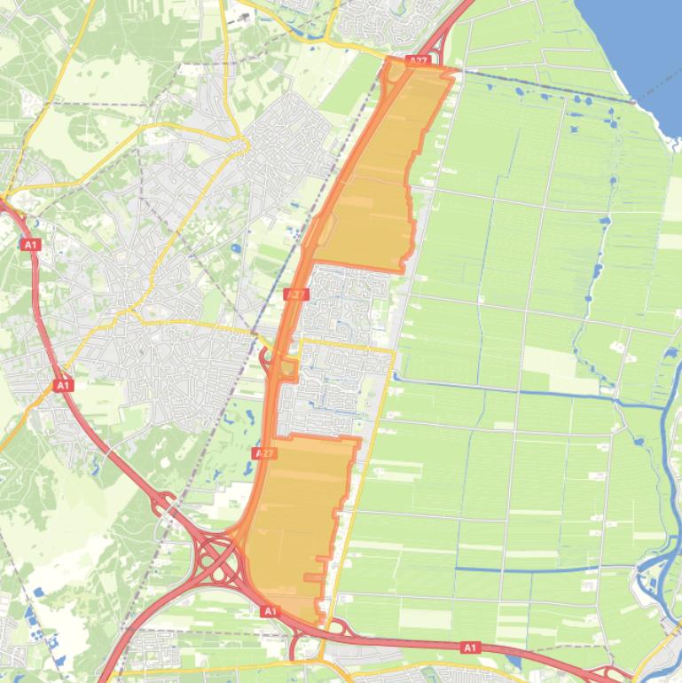 Kaart van de buurt Polder te Veen.