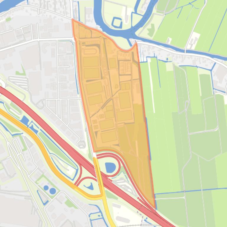 Kaart van de buurt Polder Vinkenwaard.