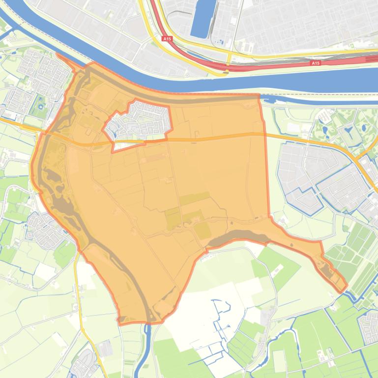 Kaart van de buurt Poldergebied Geervliet.