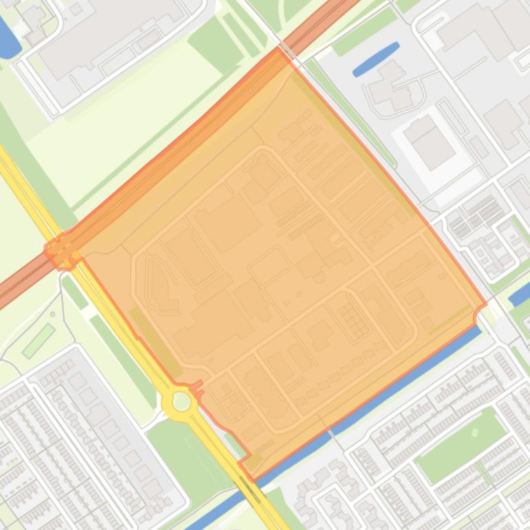 Kaart van de buurt Poldervlak West.