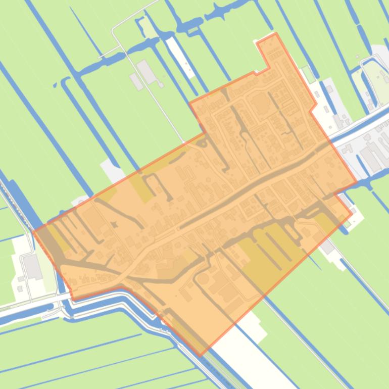 Kaart van de buurt Polsbroek-Dorp.