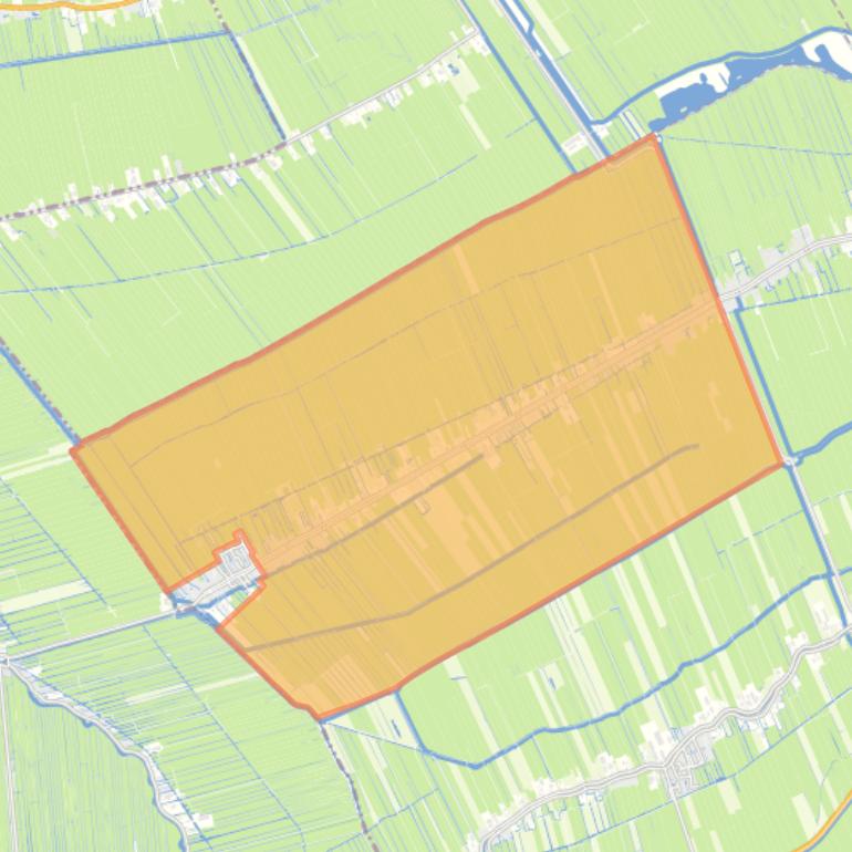 Kaart van de buurt Polsbroek-Noordzijdseweg-Zuidzijdseweg.