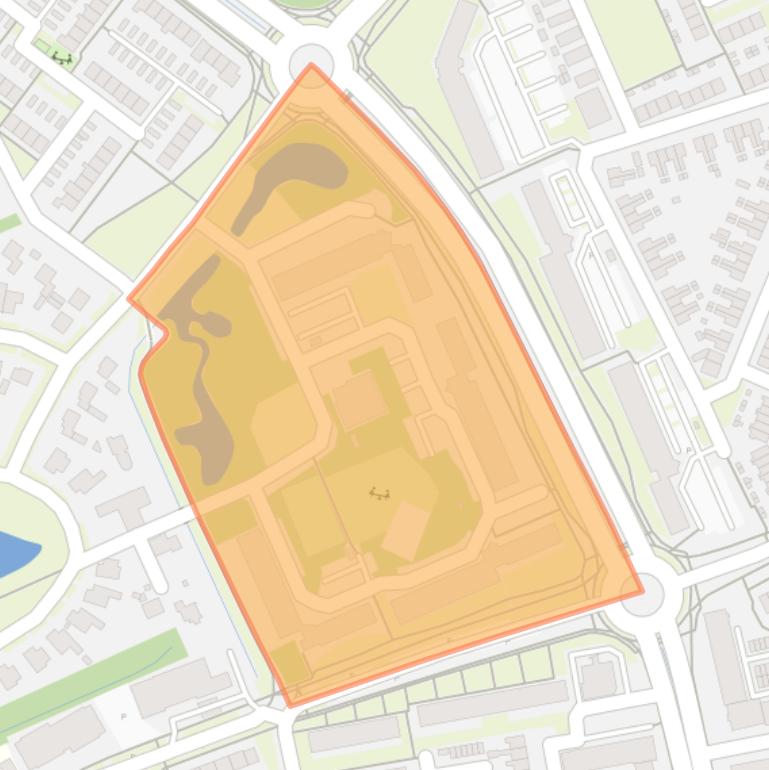 Kaart van de buurt Pomona.