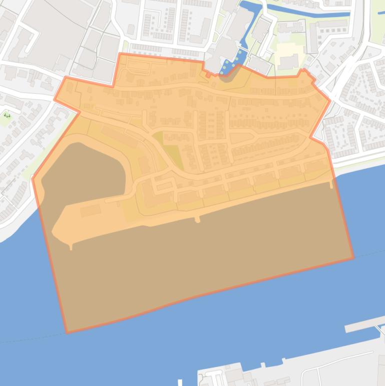 Kaart van de Pontonniersbuurt.