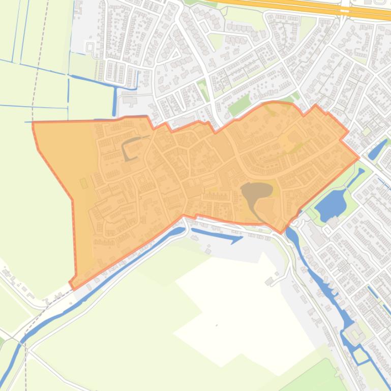 Kaart van de buurt Poortugaal-Centrum.