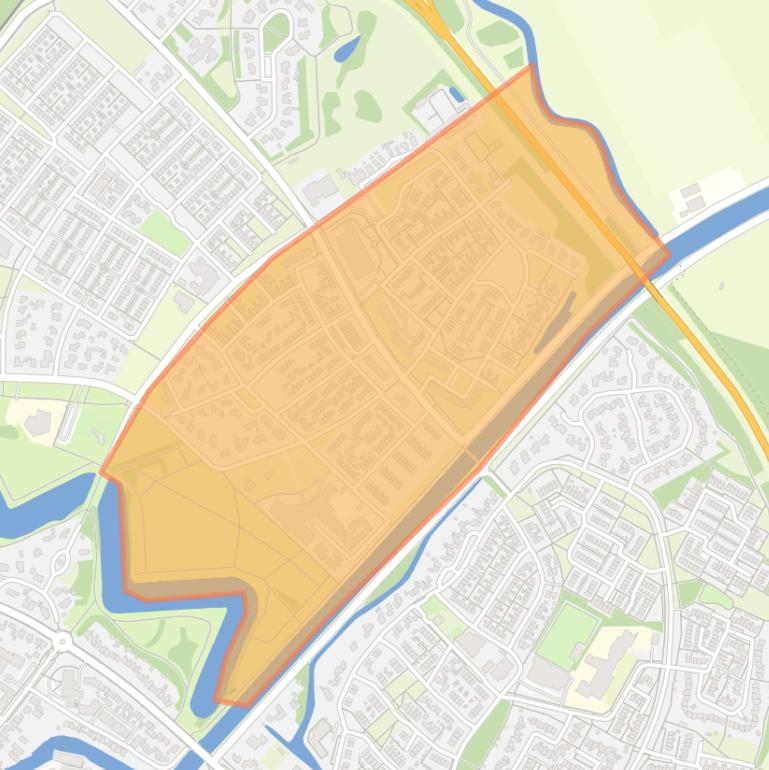 Kaart van de buurt Poppenhare.