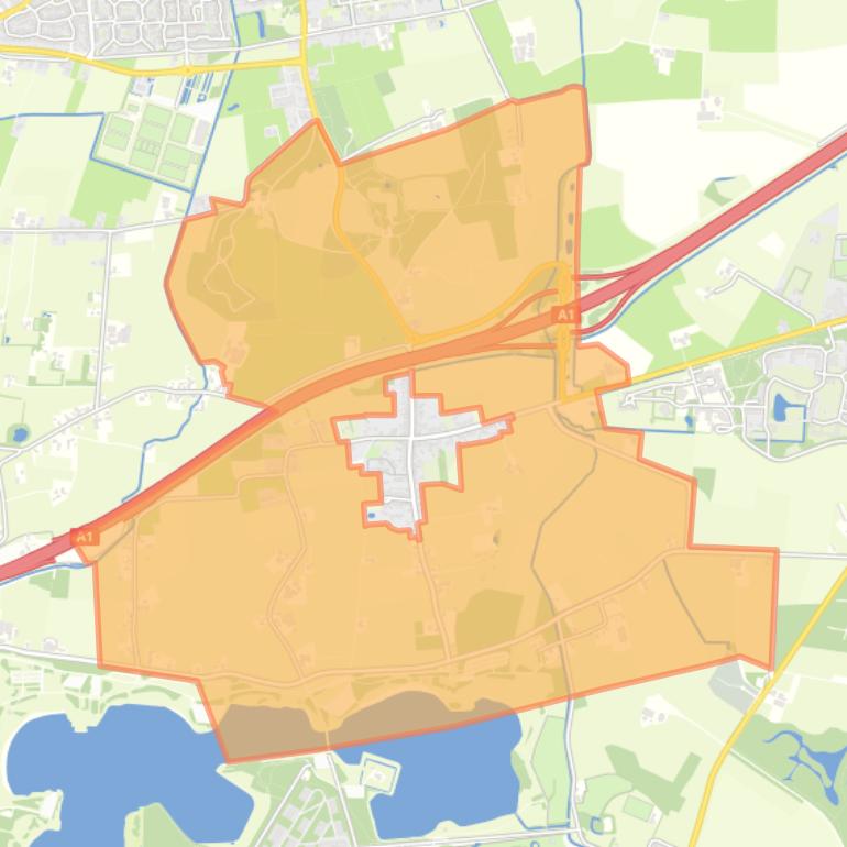 Kaart van de buurt Posterenk Buitengebied.