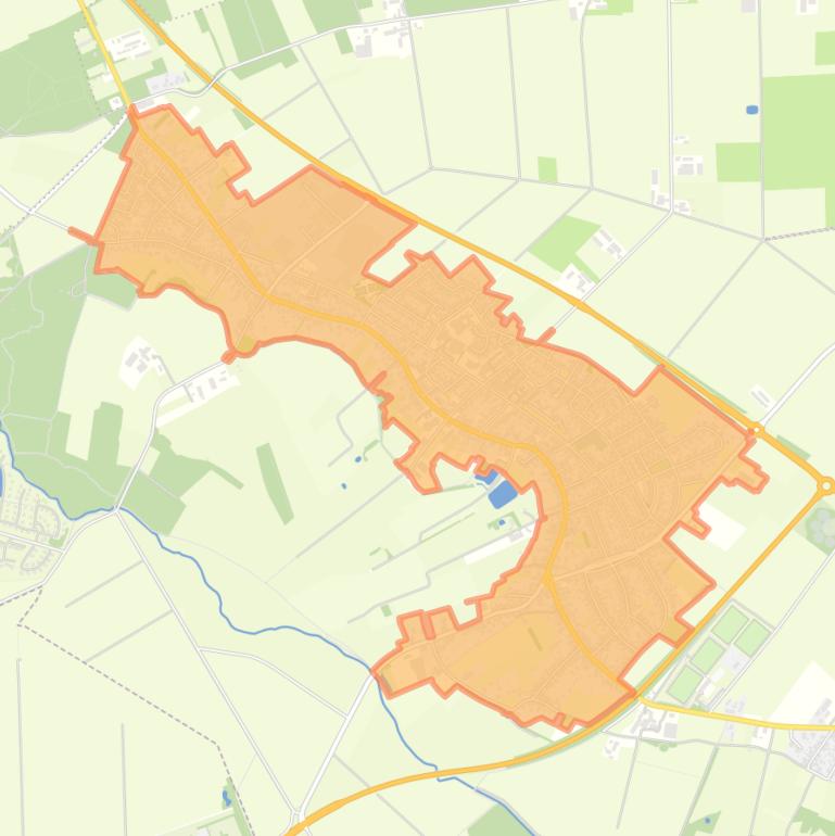 Kaart van de buurt Posterholt.