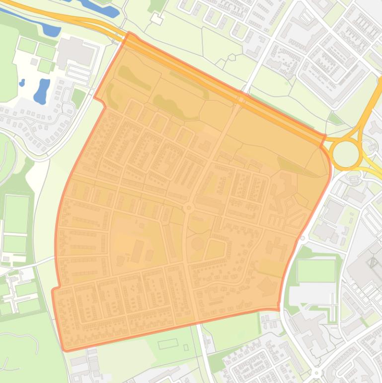 Kaart van de buurt Pottenberg.