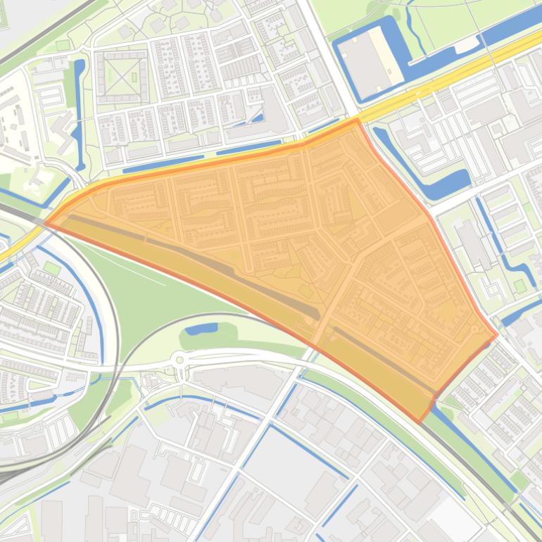 Kaart van de buurt Presikhaaf II.