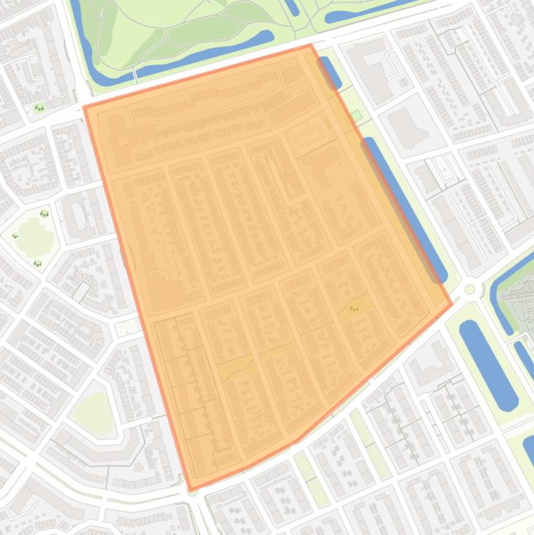 Kaart van de buurt Prins Bernhardstraat en omgeving.