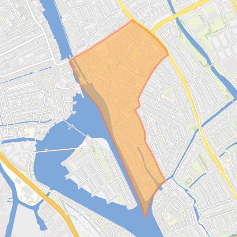 Kaart van de Prins Hendrikbuurt.