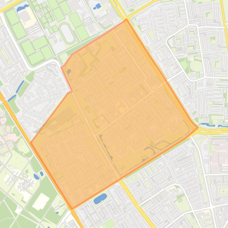 Kaart van de buurt Prinsejagt.