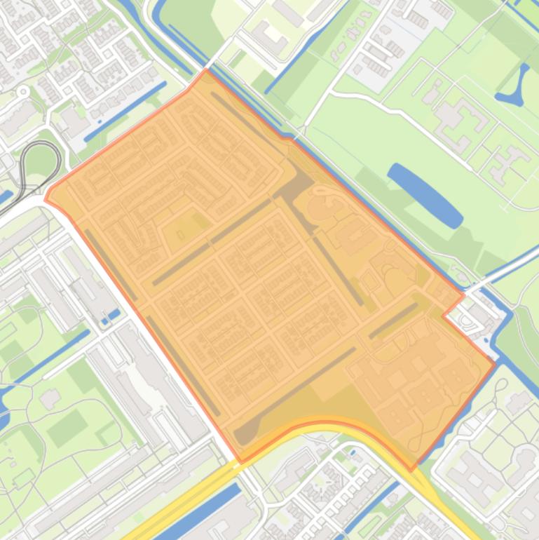 Kaart van de buurt Prinsenhof laag.