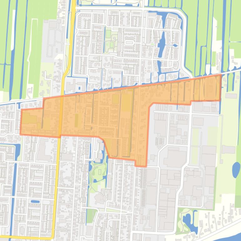 Kaart van de Prinsessenbuurt.