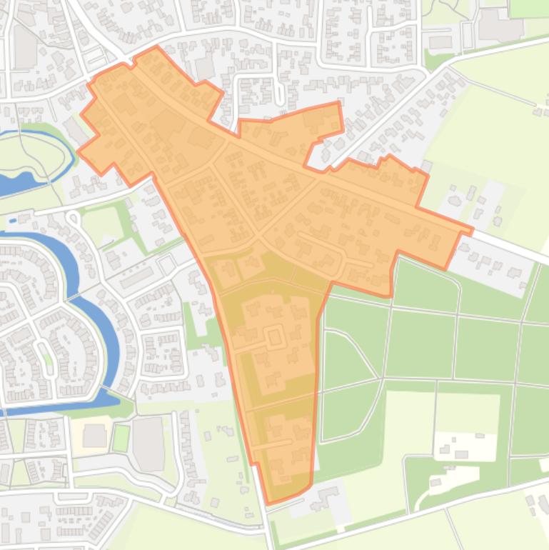 Kaart van de buurt Prinsessenwijk.