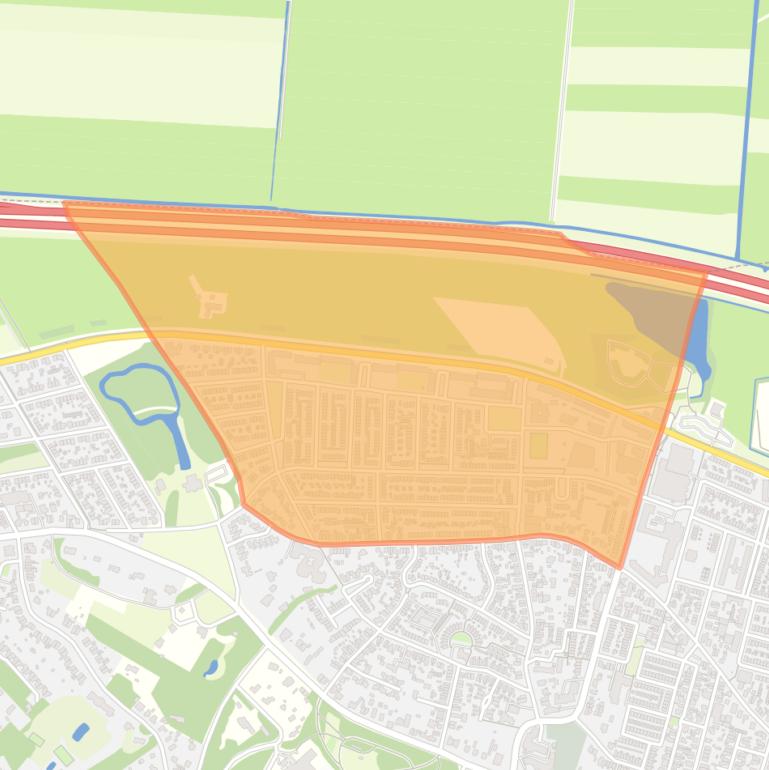 Kaart van de buurt Professorenwijk.