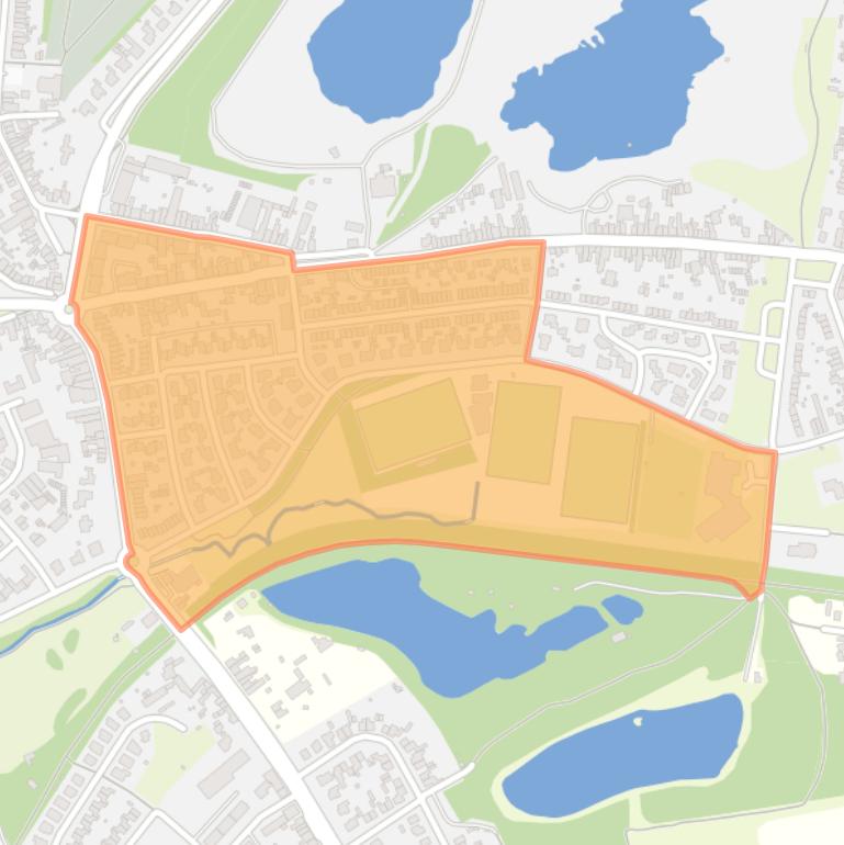 Kaart van de buurt Pronsebroek.