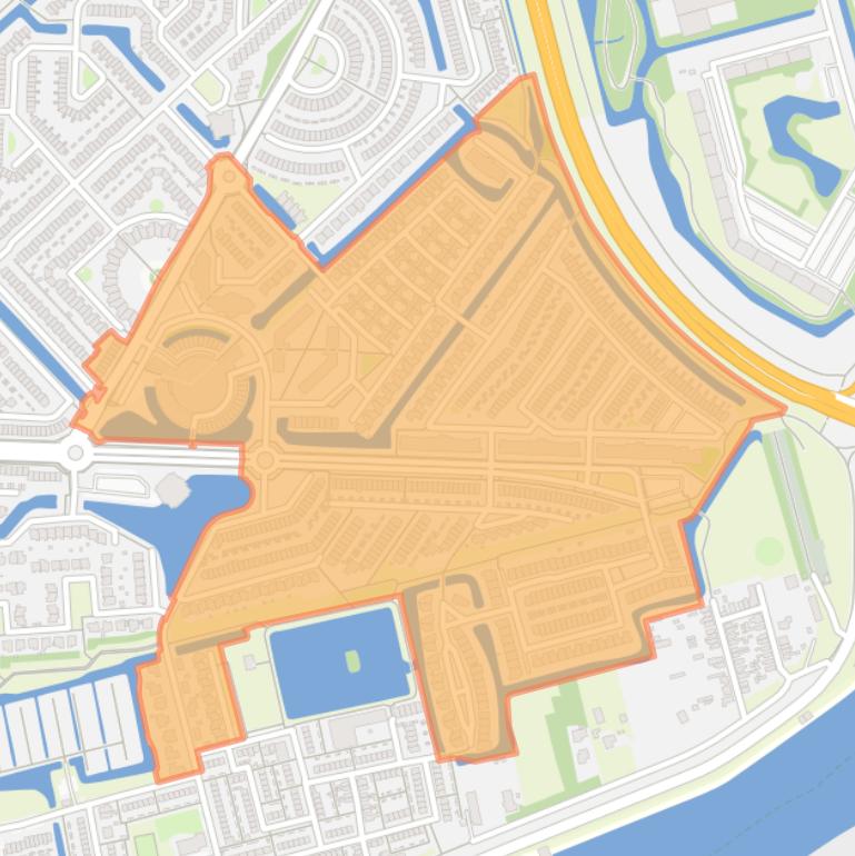 Kaart van de Puccinibuurt.