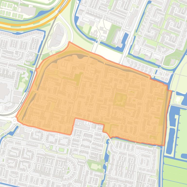 Kaart van de Punterbuurt.