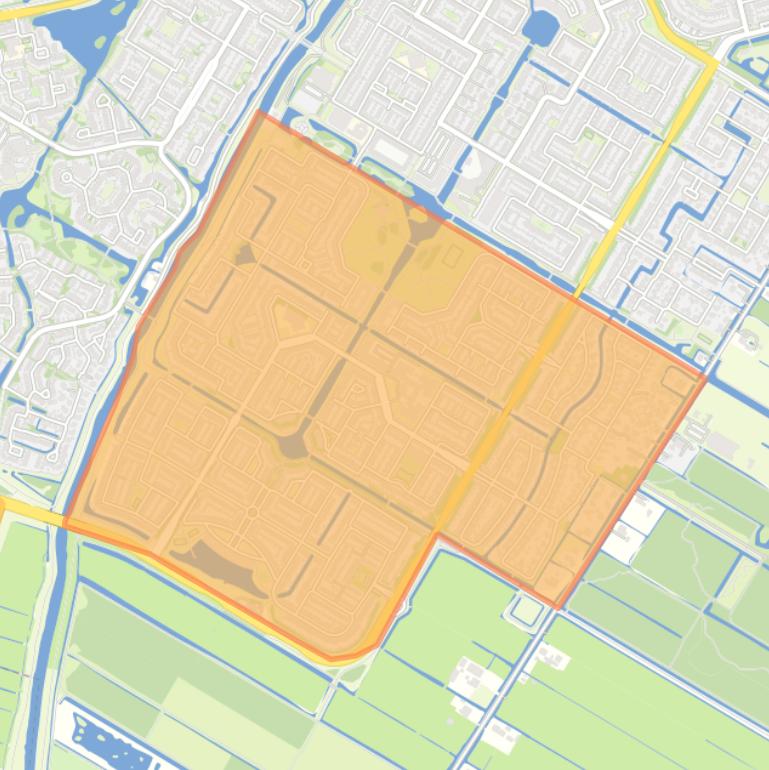 Kaart van de buurt Purmer-Zuid/Zuid.