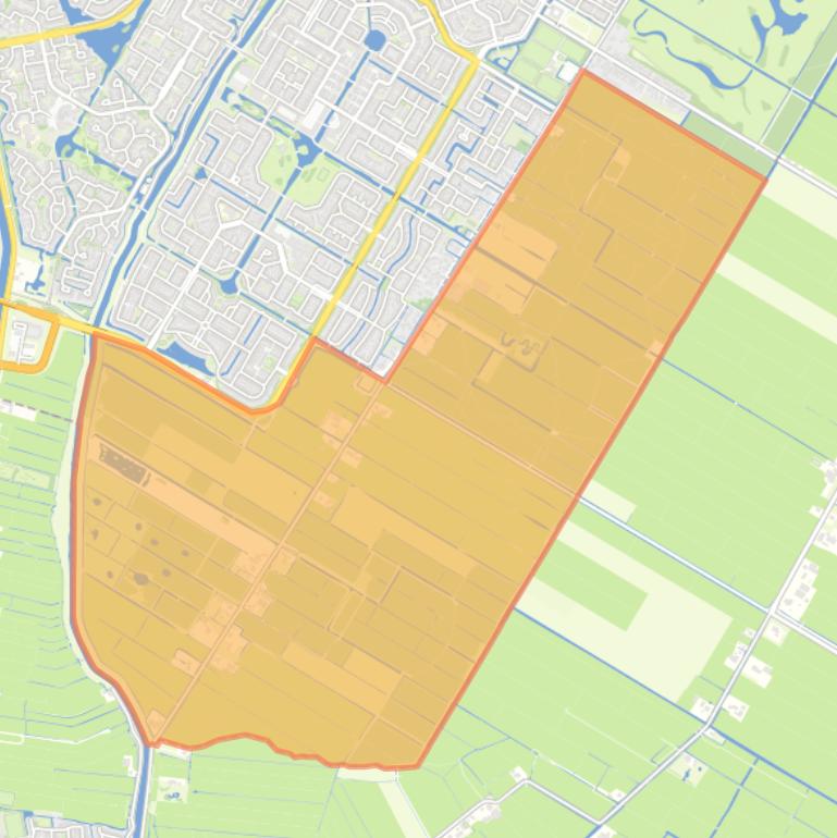 Kaart van de buurt Purmerbos en verspreide bebouwing.