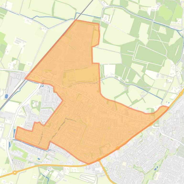 Kaart van de buurt Putten-Stationsstraat industriegebied.