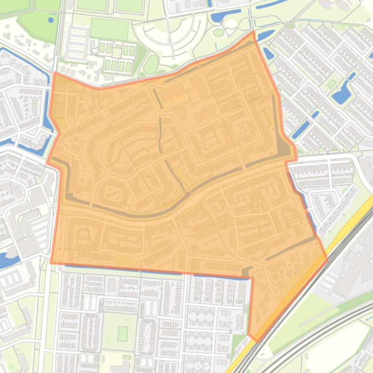Kaart van de buurt Queekhoven en omgeving.