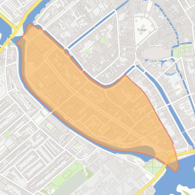 Kaart van de buurt Raam en omgeving.