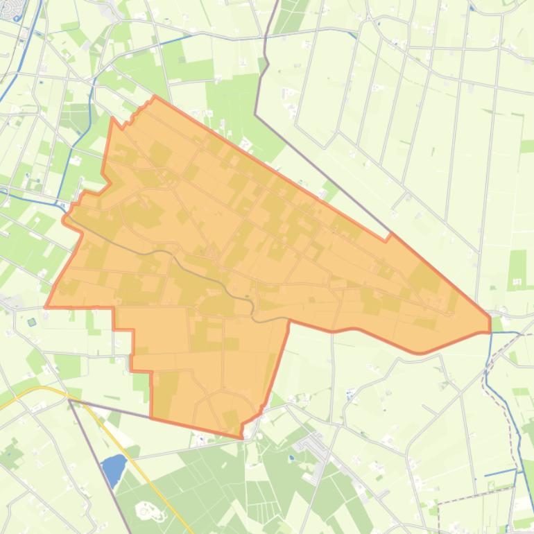 Kaart van de buurt Radewijk.