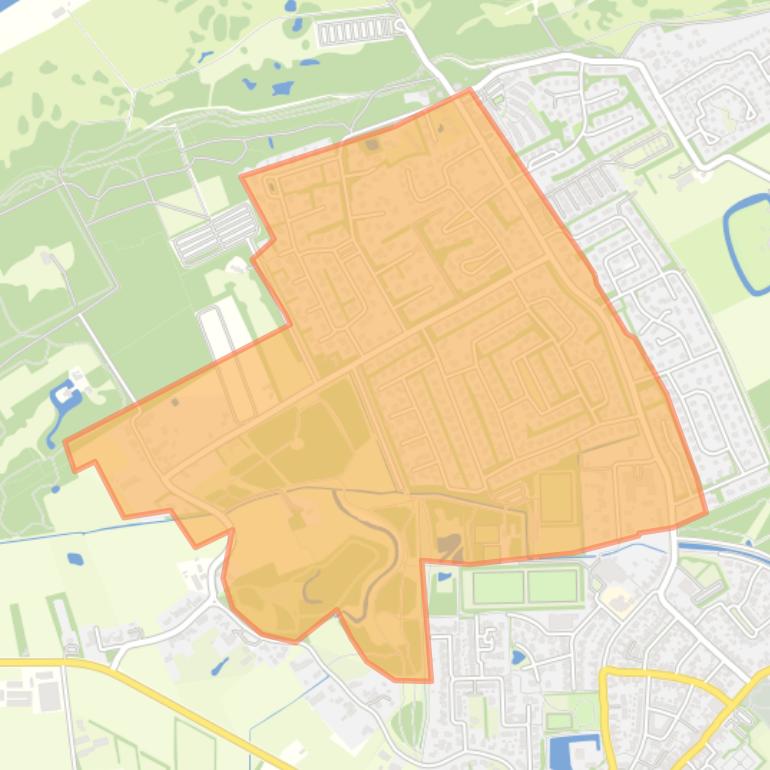 Kaart van de buurt Randduin.